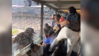 Chaotic brawl erupts between fans in luxury suites during White Sox game