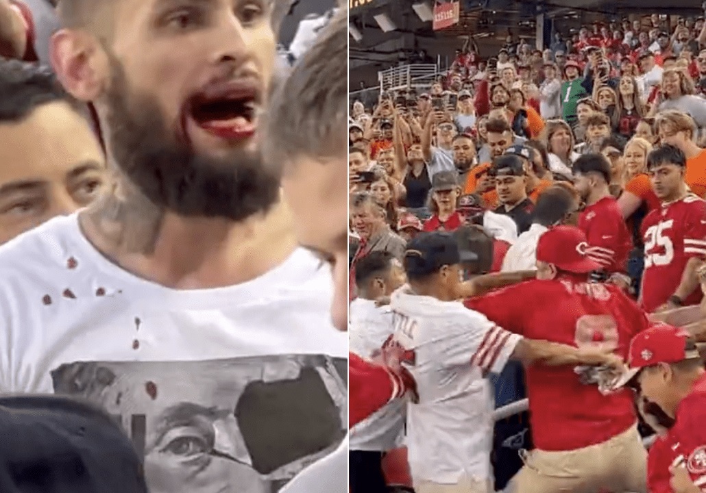 Fans Left Bloodied After Massive Brawl In The Stands During 49ers-Broncos  Preseason Game