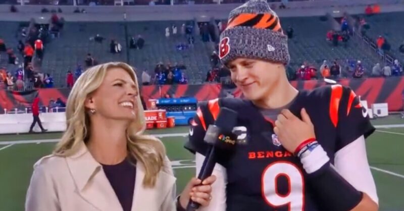 Joe Burrow Got Into a Flirtmance With Sideline Reporter Melissa Stark ...