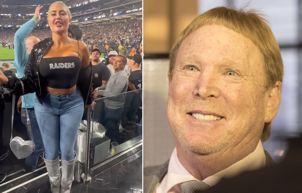 Danii Banks asked to leave Las Vegas Raiders game after flashing her  breasts