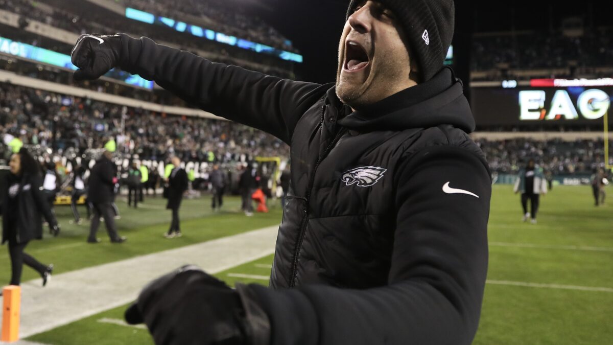 Nick Sirianni Caught Talking Crap To Chiefs Fans Following Monday Night ...