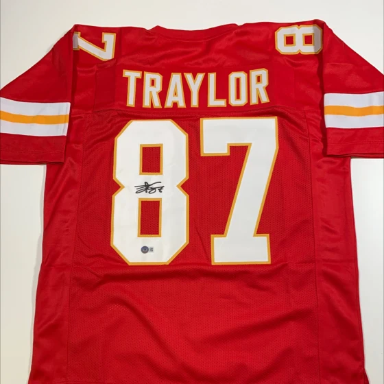 Travis Kelce Signed Custom 'Swelce, Traylor' Jersey Up For Auction Amid ...