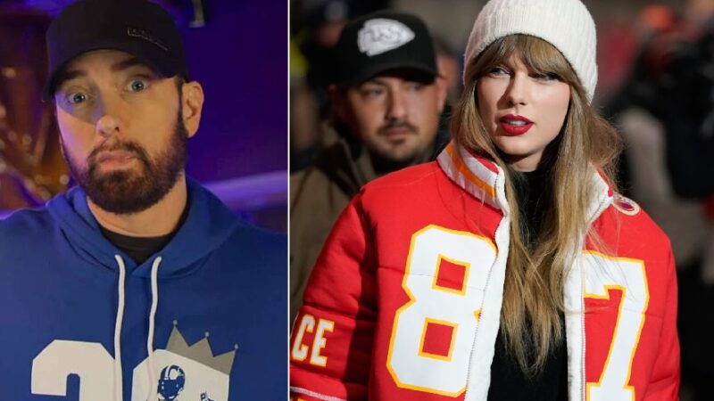 People Calling Out Double Standard Over Eminem Taylor Swift Nfl Coverage Tmspn