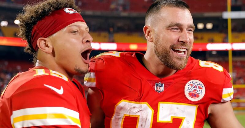 Taylor Swift Fan Throws a Football to Travis Kelce and Patrick Mahomes ...