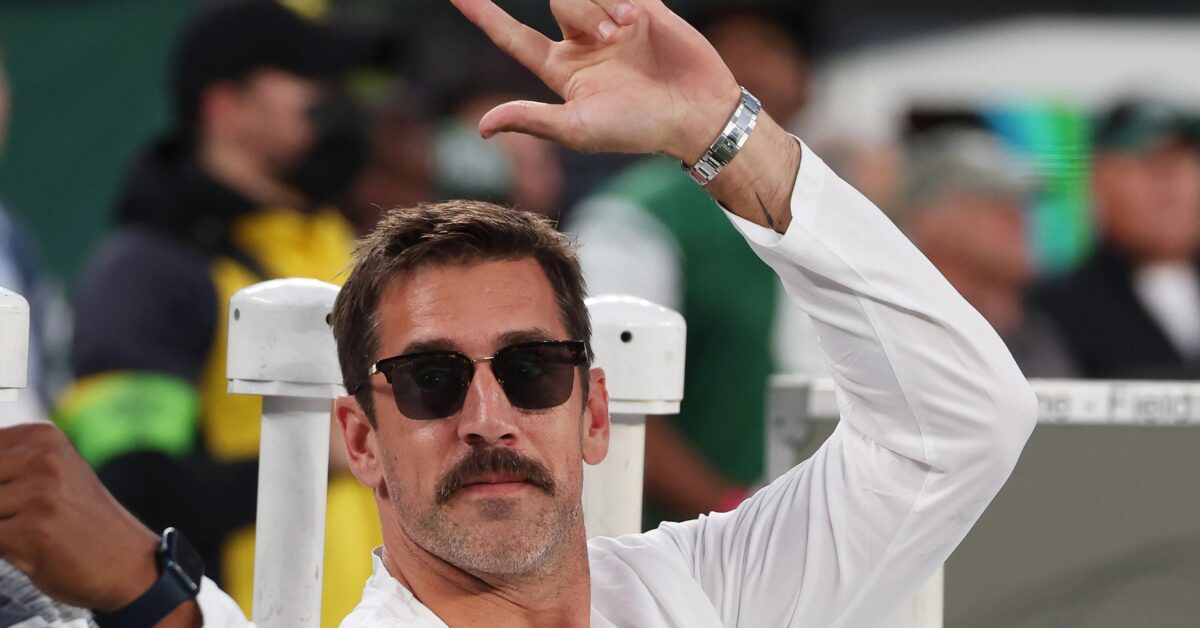 Aaron Rodgers Reacts to Tweet Saying He'll Teach Jets New Backup QB ...