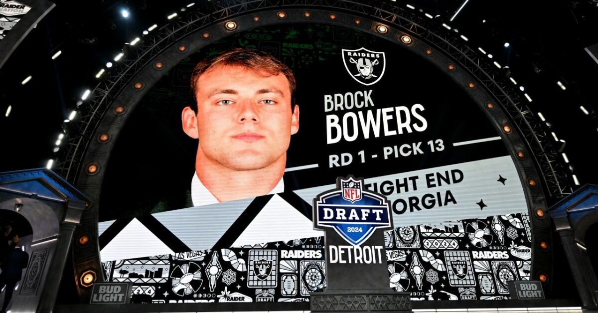 Brock Bowers Dad's Reaction to Raiders Selecting Their Son Goes Viral