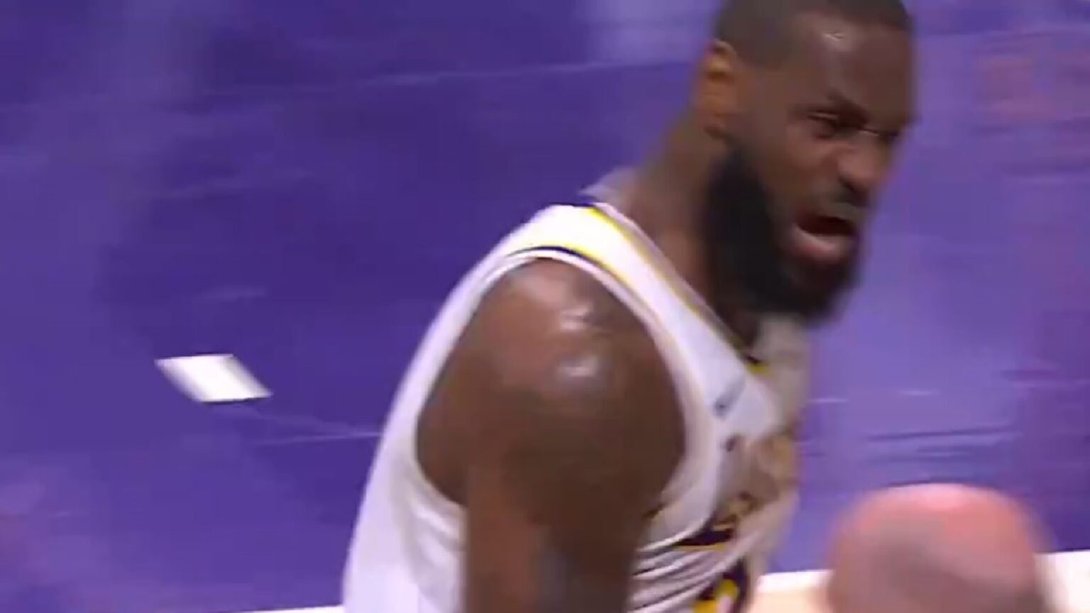 LeBron James Engages In A Furious On-court Altercation With LA Lakers ...