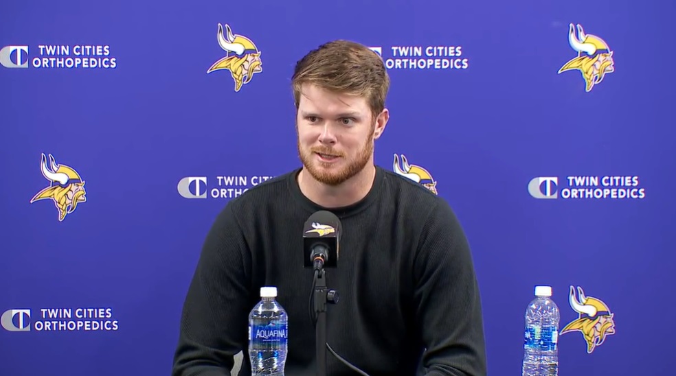 Vikings Quarterback Sam Darnold Being Linked To 'Hawk Tuah' Girl After ...